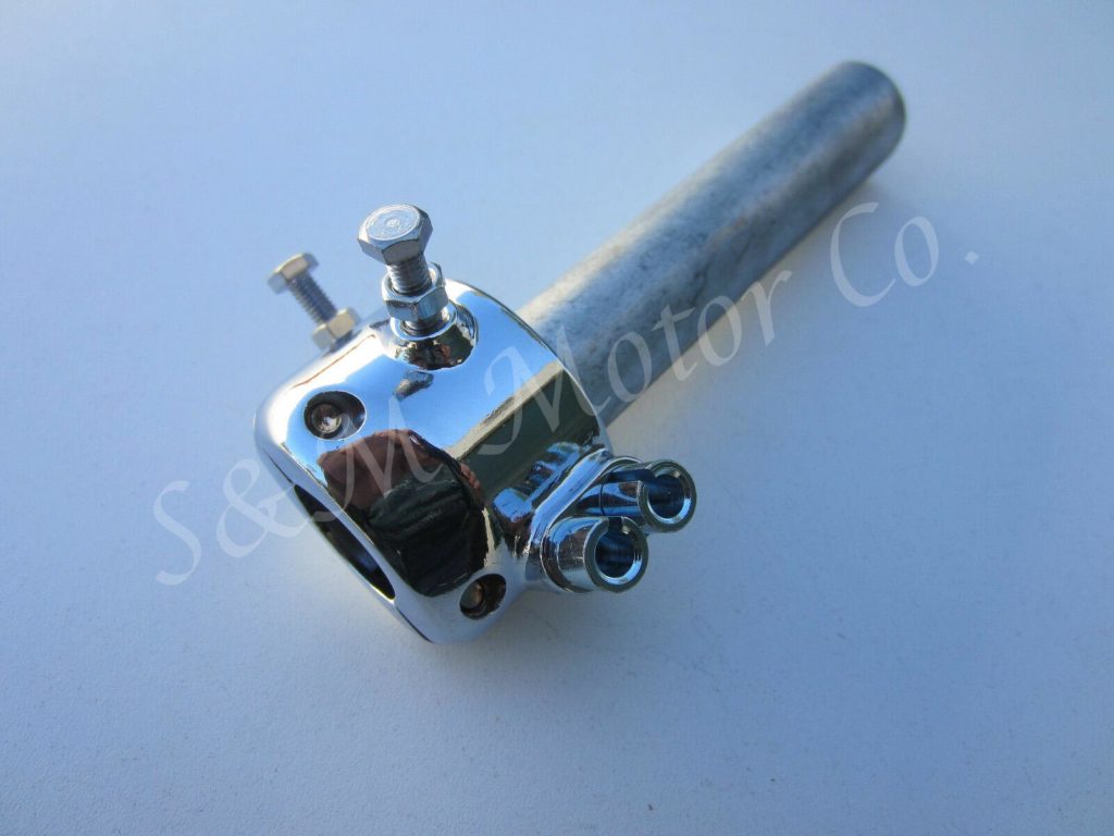 AMAL THROTTLE TWIST GRIP DUAL CABLE TRIUMPH T120 BONNEVILLE NORTON BSA MATCHLESS SM Motor Co