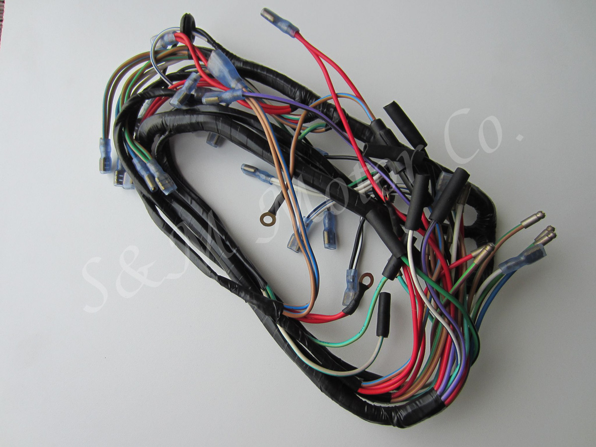 BSA A50 A65 TRIUMPH TR6 T120 MAIN WIRING HARNESS 197072 SM Motor Co