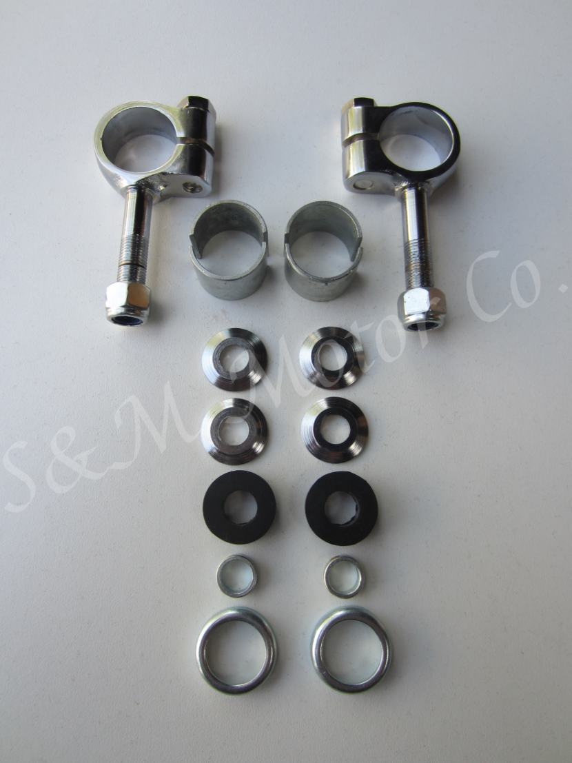 TRIUMPH BSA HANDLEBAR P CLAMPS MOUNTING HARDWARE KIT 972291 971529 97